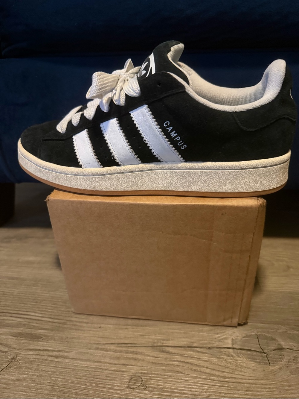 adidas Campus 00s Core Black White Gum Sneakers Size 9